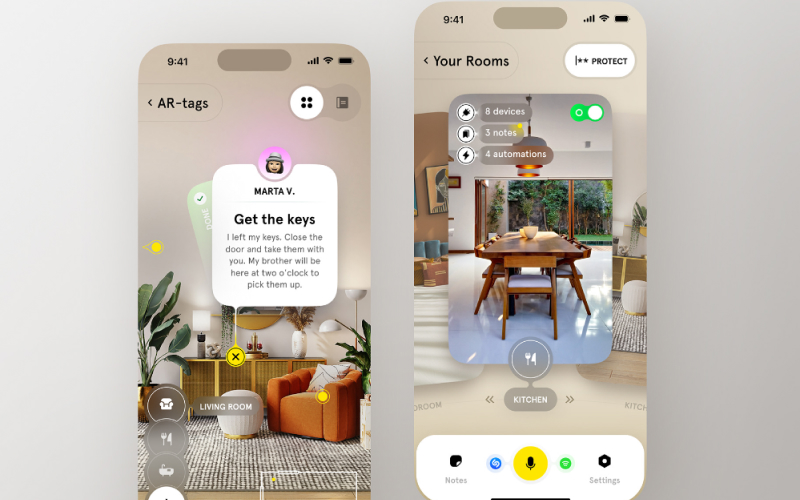 mẫu thiết kế app mobile smart home