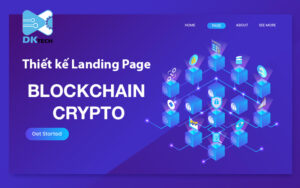 Thiết kế landing page blockchain crypto