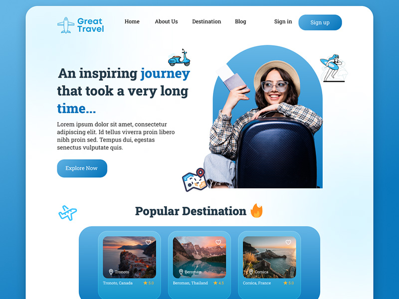 Công ty thiết kế website du lịch