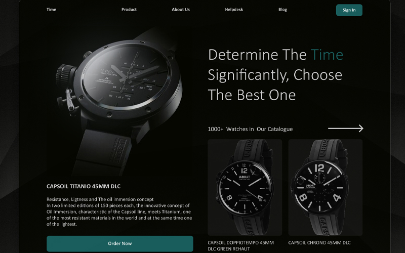 mẫu website bán đồng hồ - Dịch vụ thiết kế website giá rẻ TPHCM
