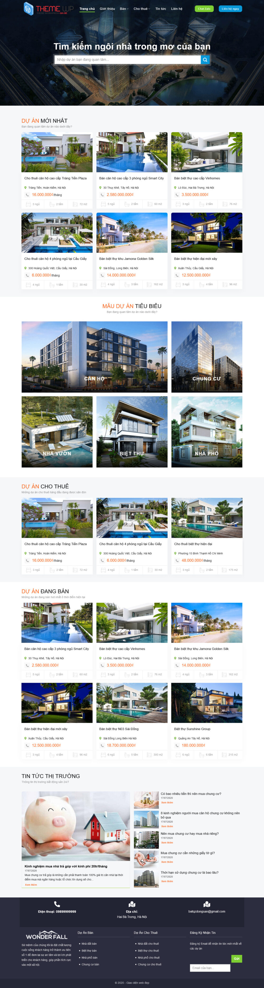 Website Bất Động Sản Mẫu 7