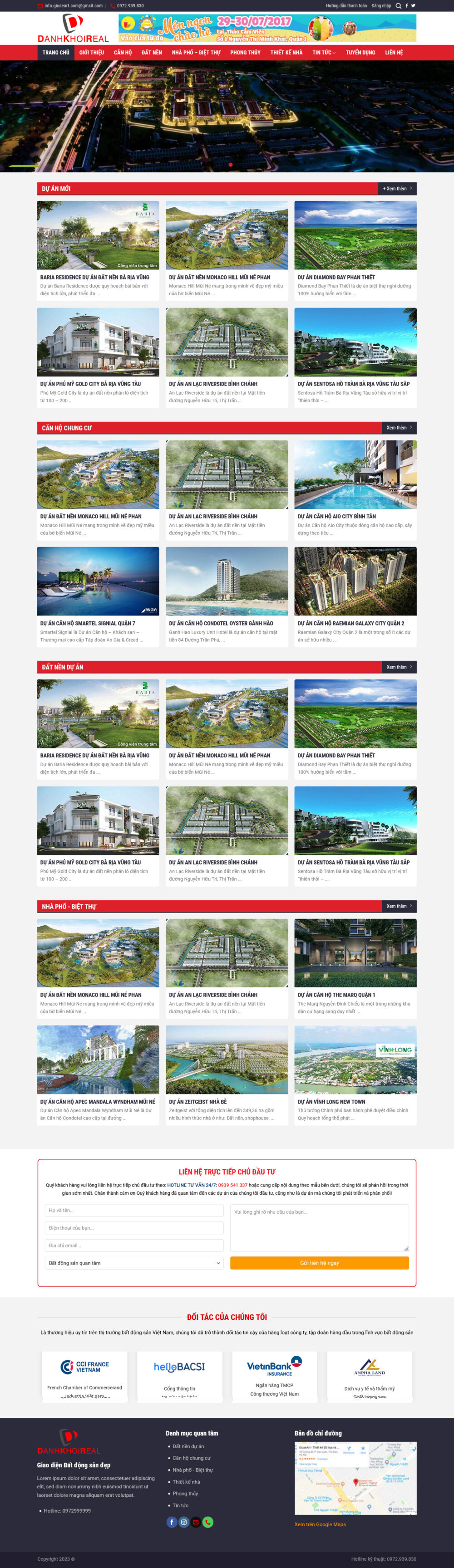 Website Bất Động Sản Mẫu 1