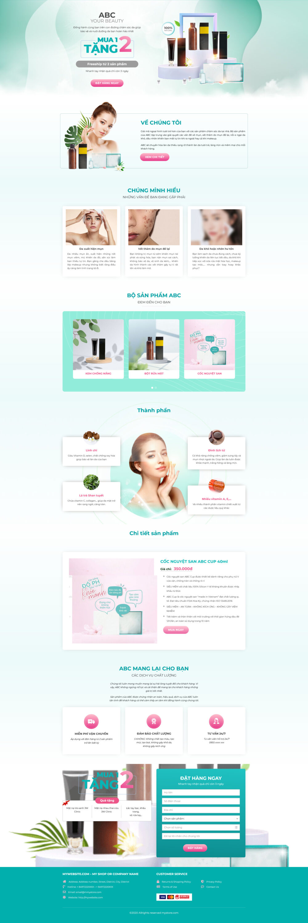 Website Cửa Hàng Mỹ Phẩm