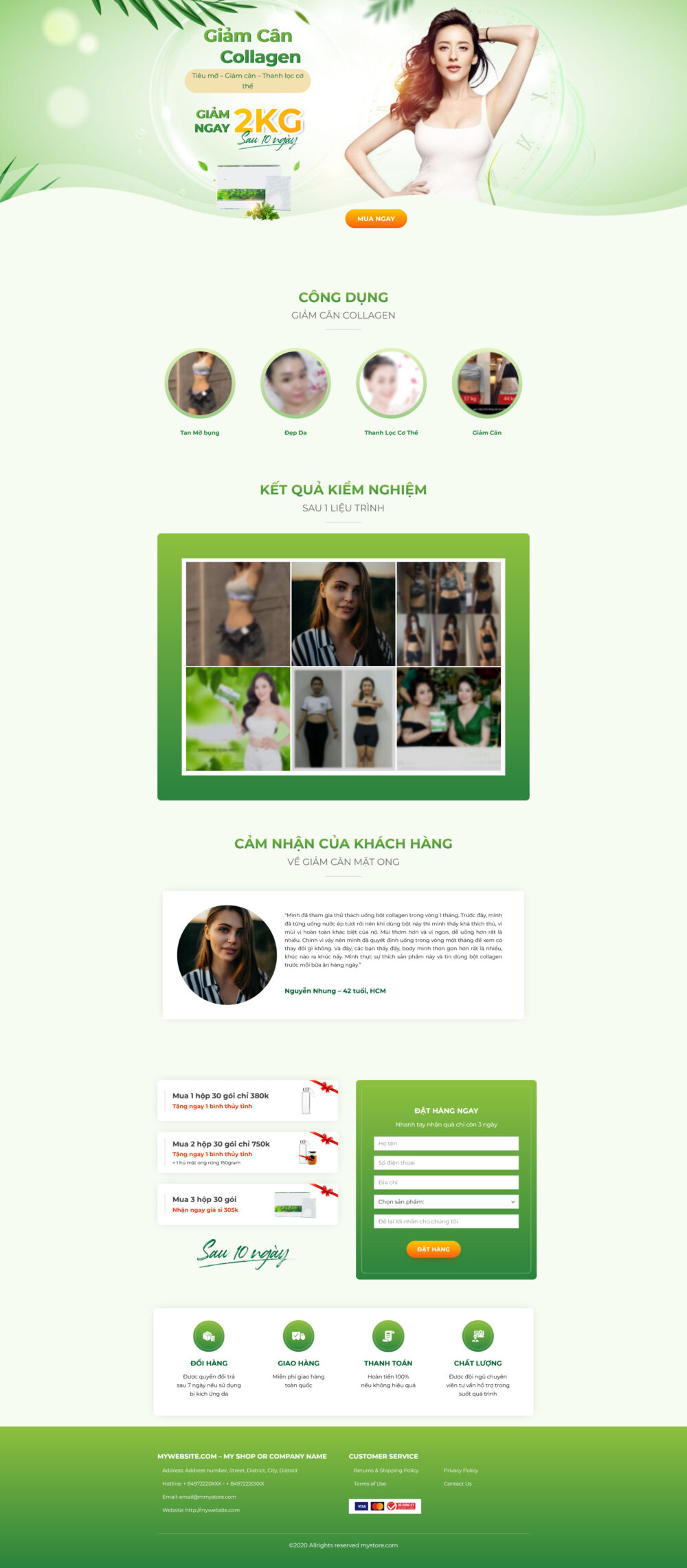Website Cửa Hàng Bột Giảm Cân