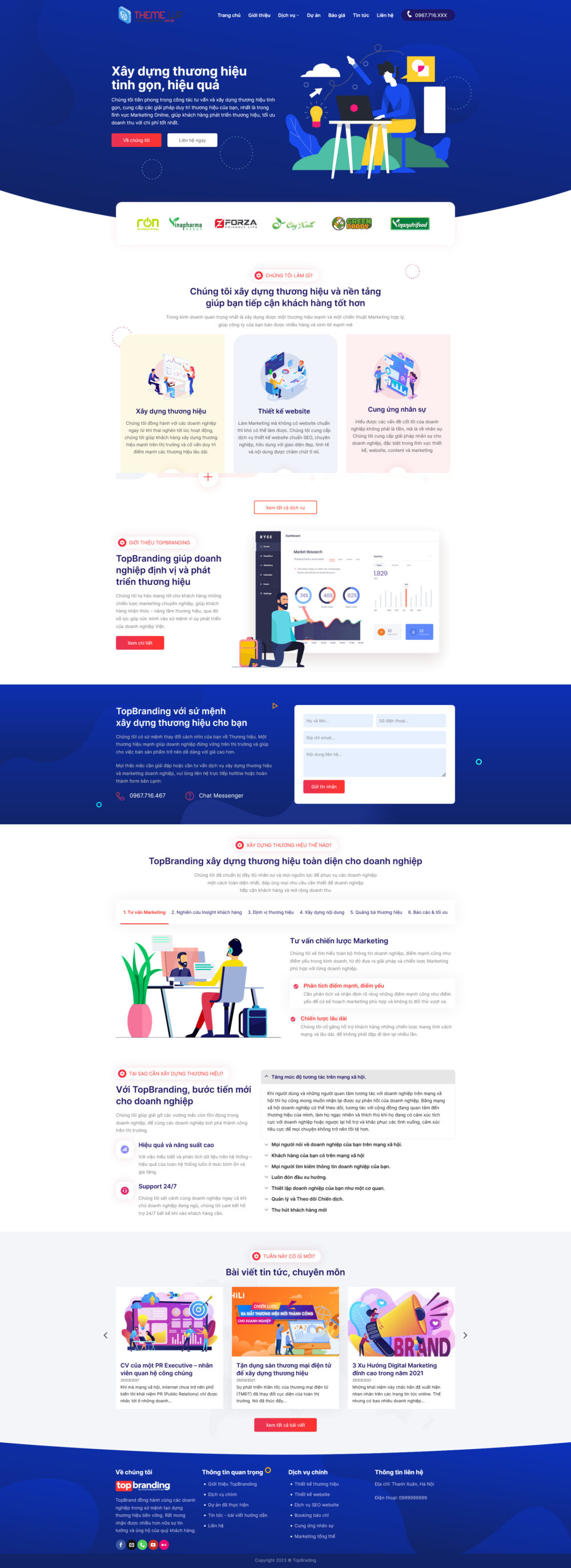 Website Công Ty Thiết Kế Thương Hiệu