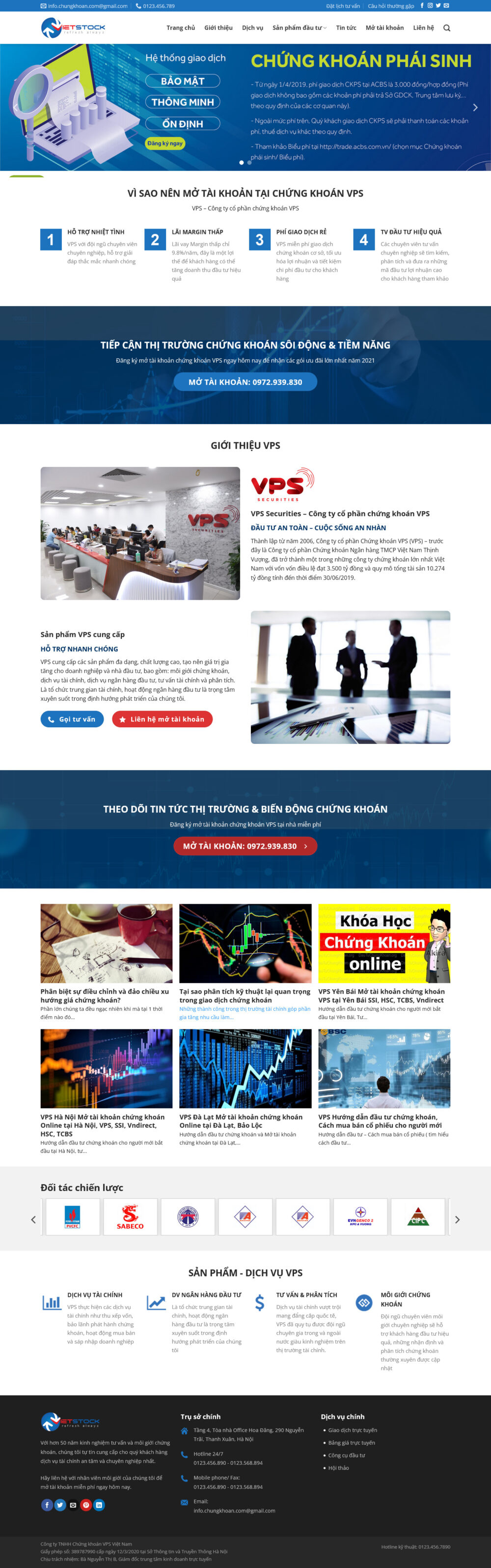 Website Chứng Khoán