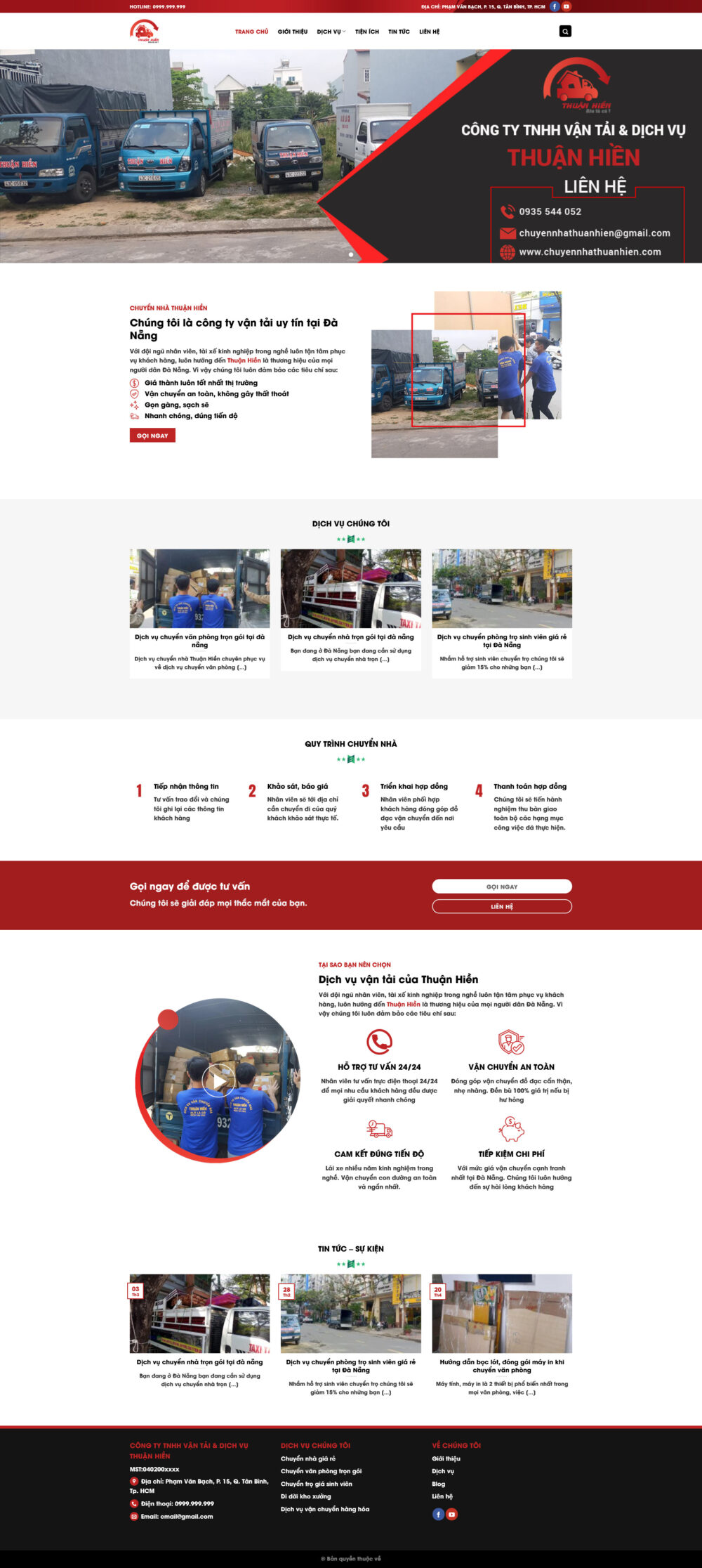 Website Vận Tải