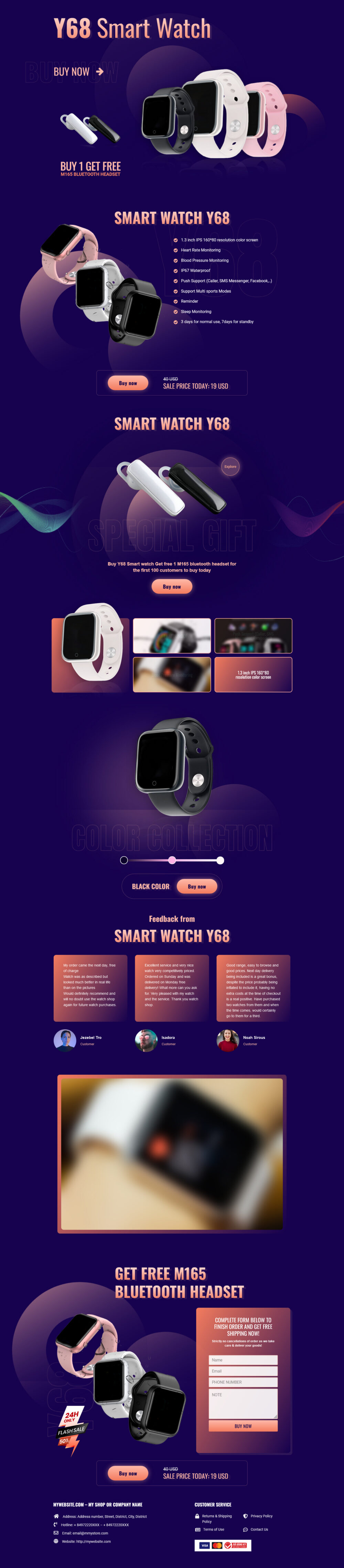 Landing Page Đồ Hồ Thông Minh