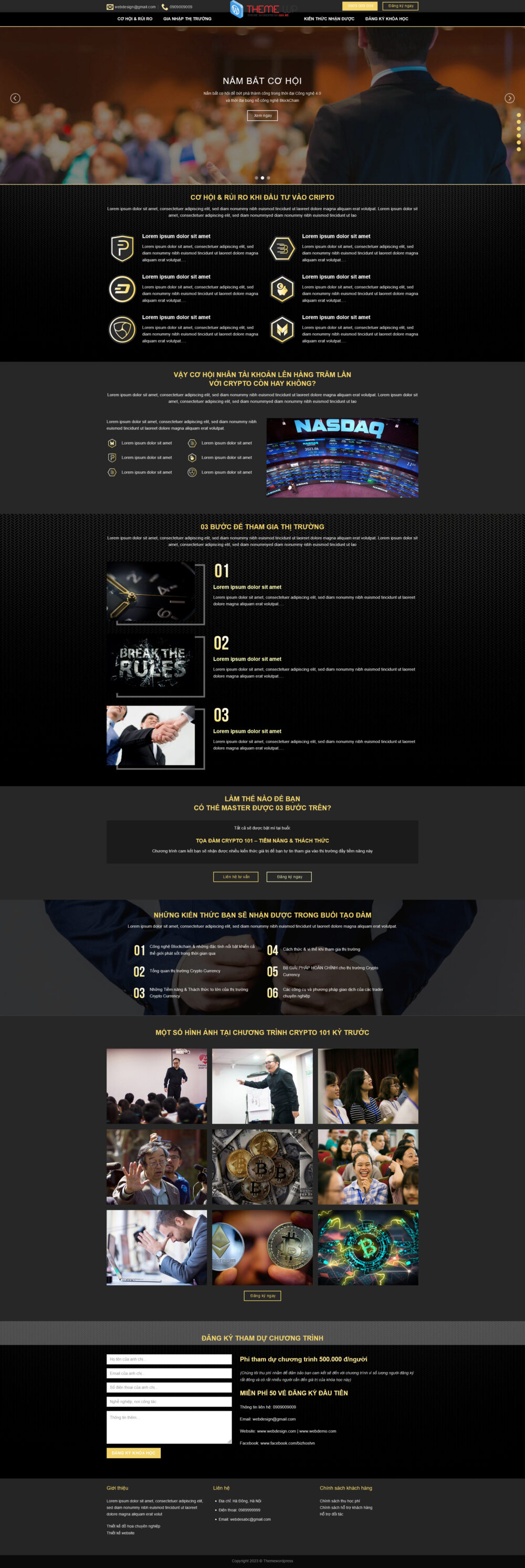Landing Page CRYPTO