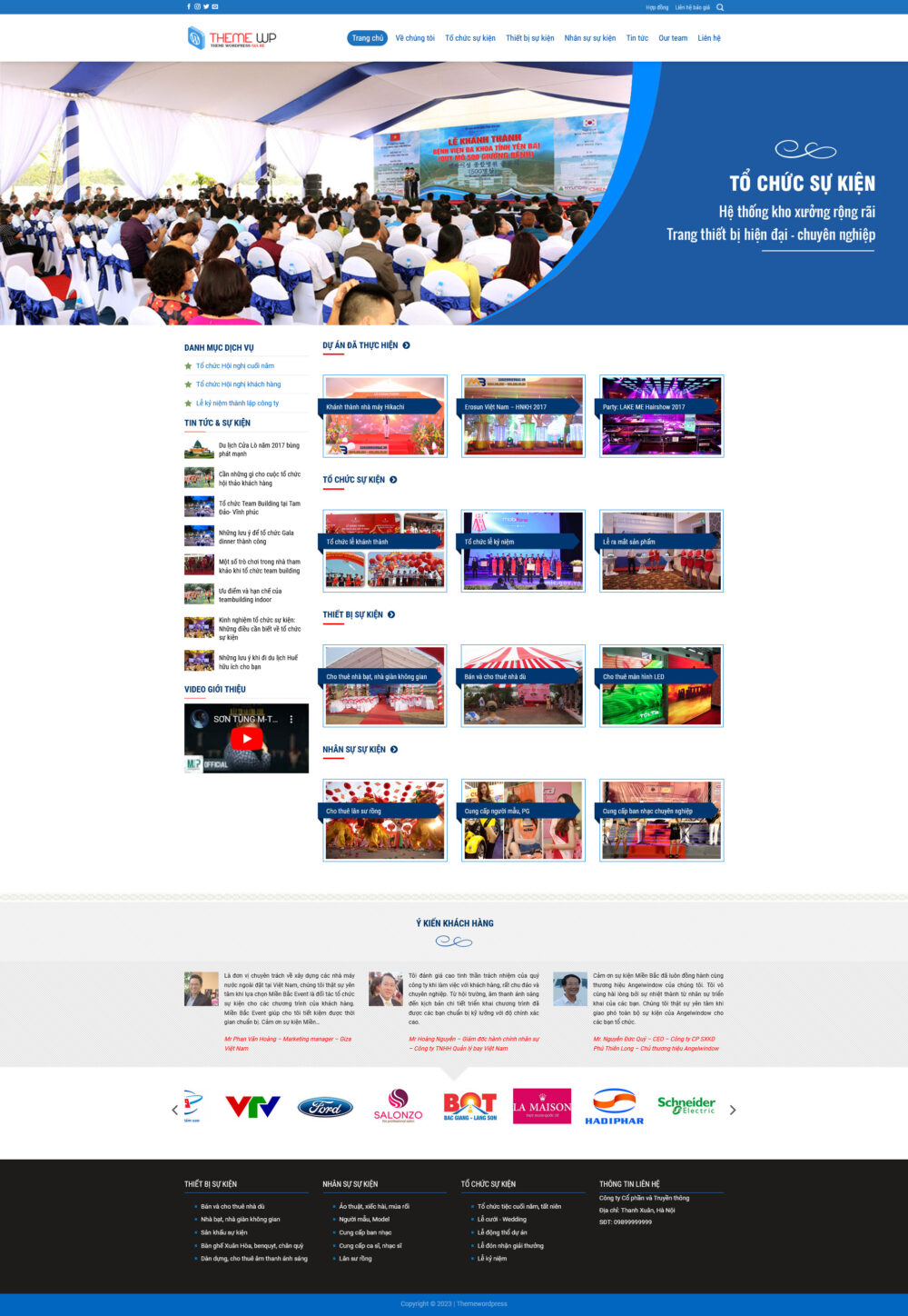 Website Tổ Chức Event 2
