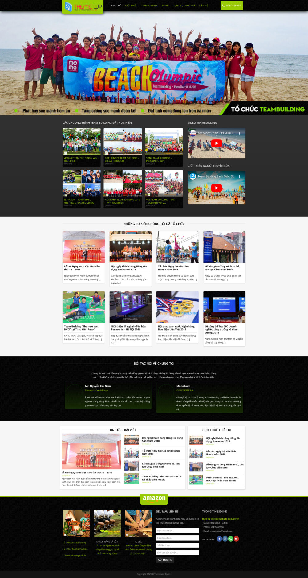 Website Tổ Chức Event 5