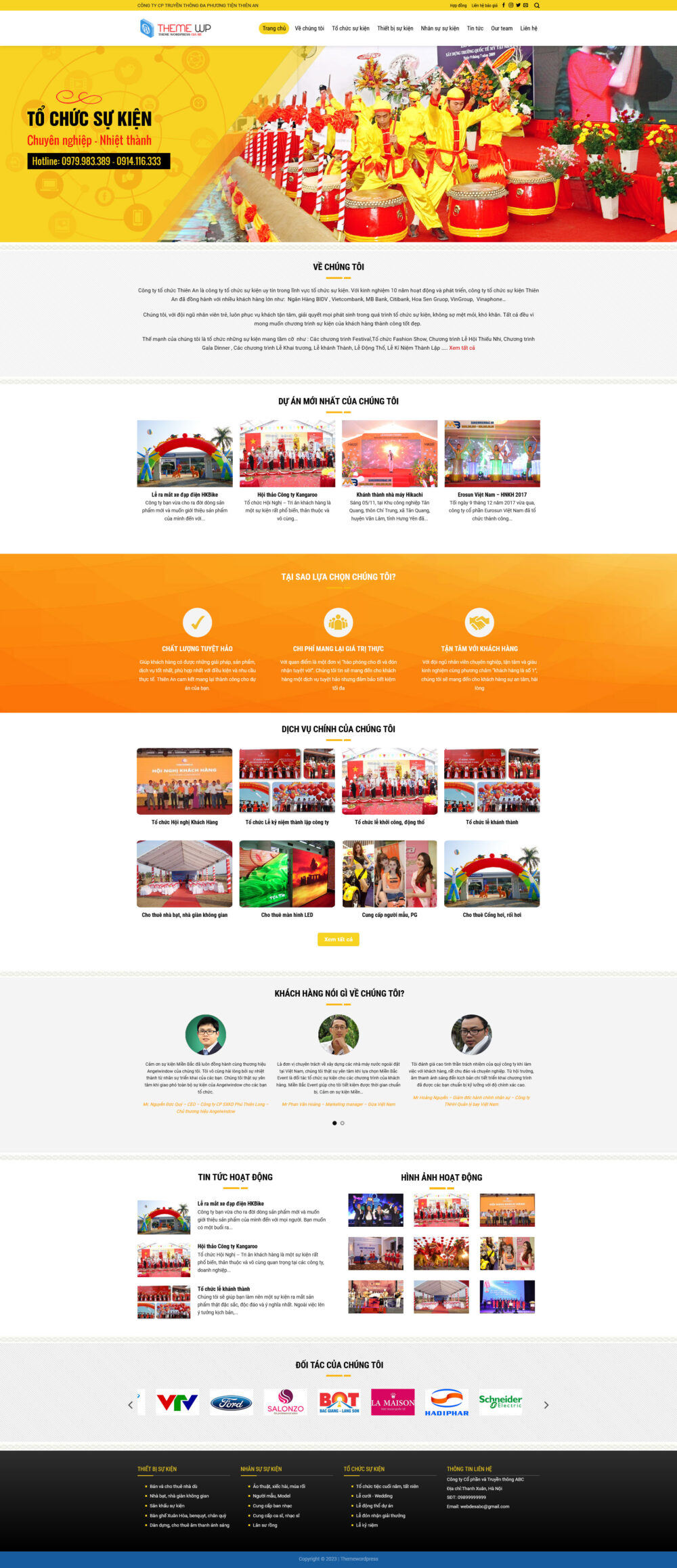 Website Tổ Chức Event 6