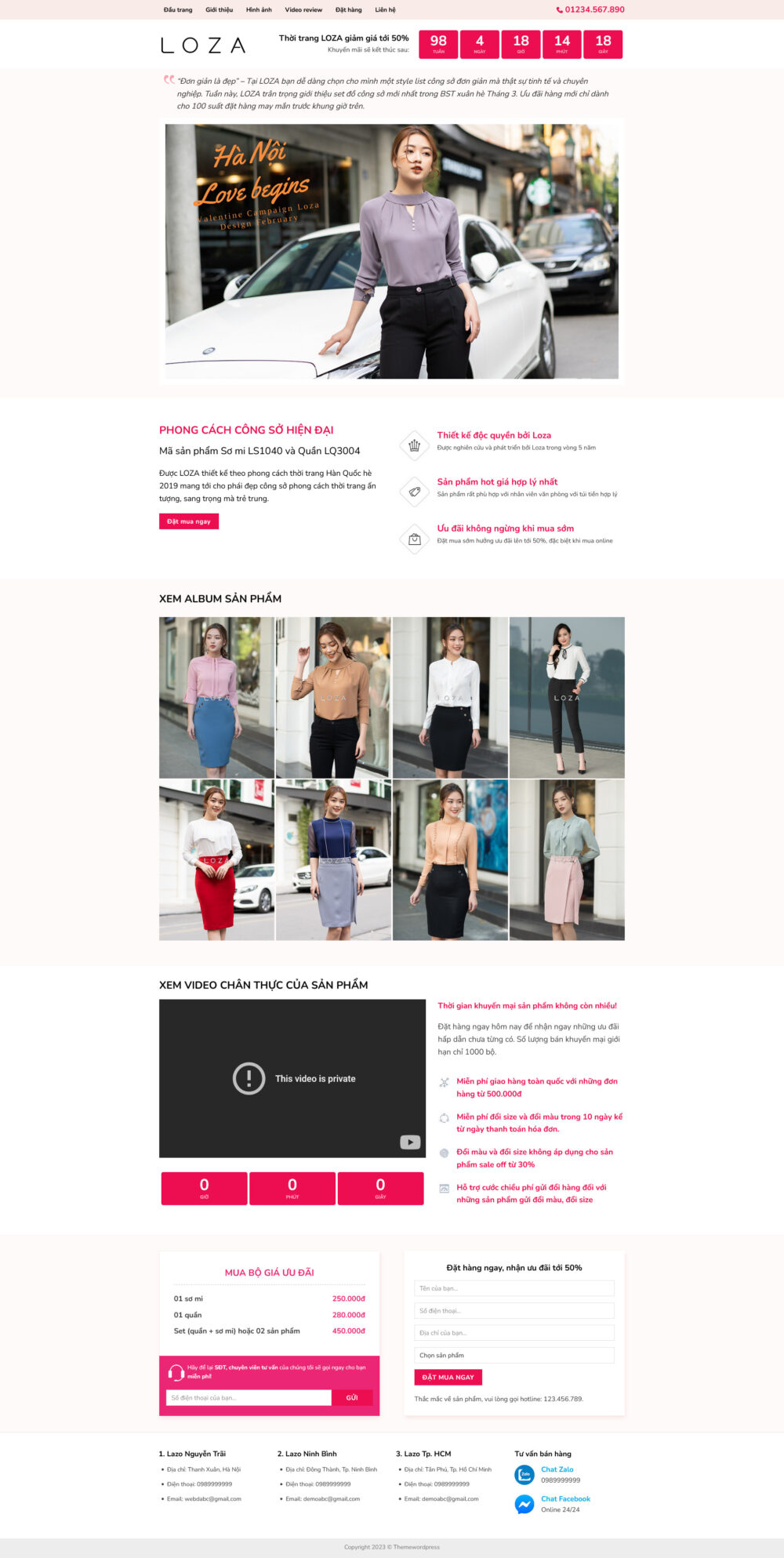 Website Thời Trang 2