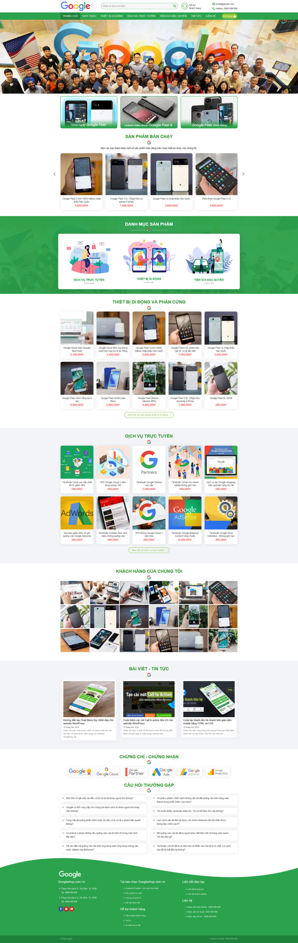 Website Googleshop