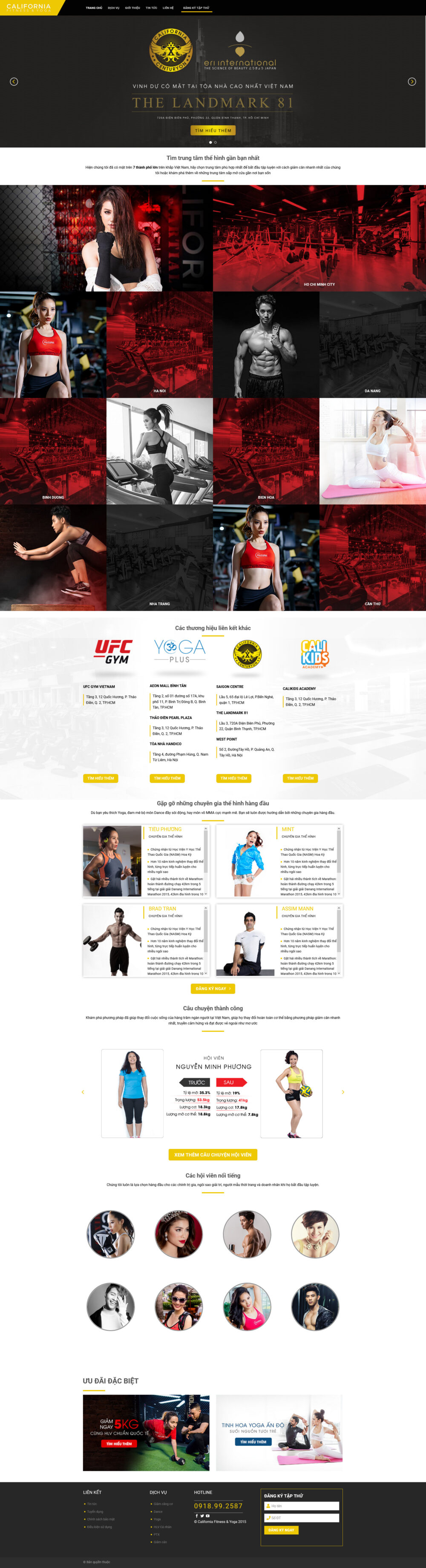 Website Phòng Tập Gym