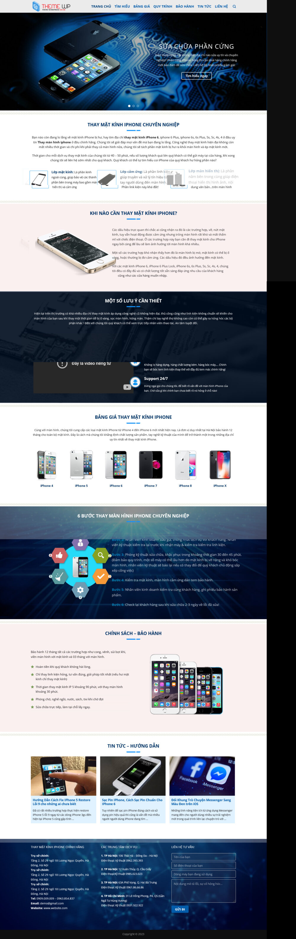 Website Sửa Chữa Điện Thoại Iphone