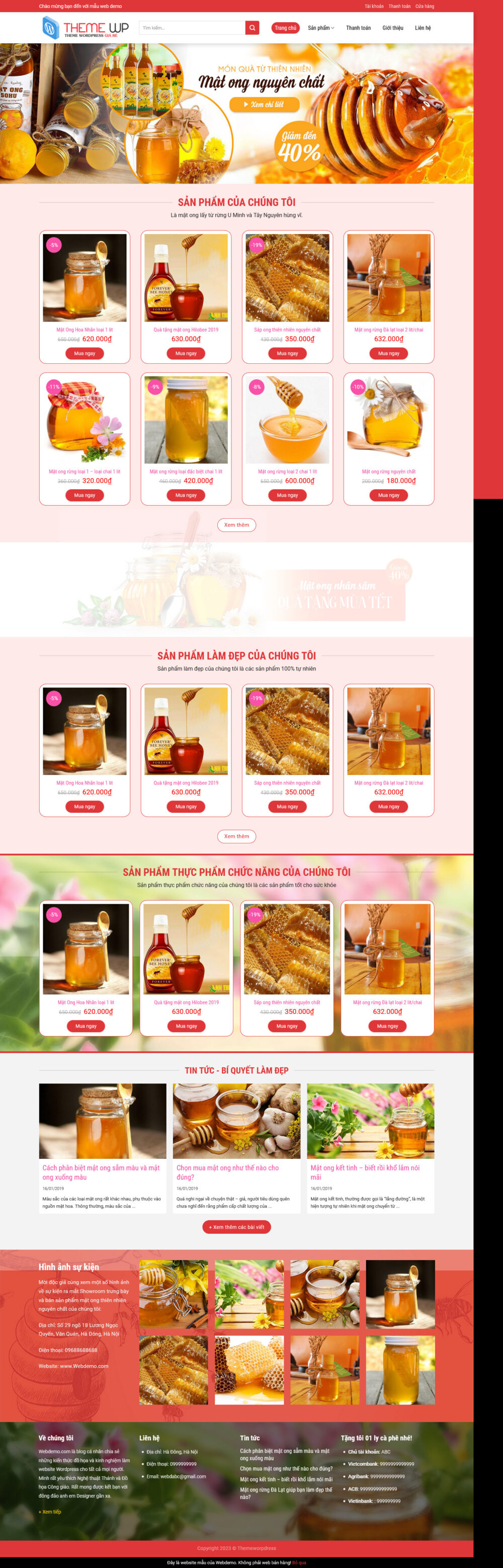 Website Mật Ong