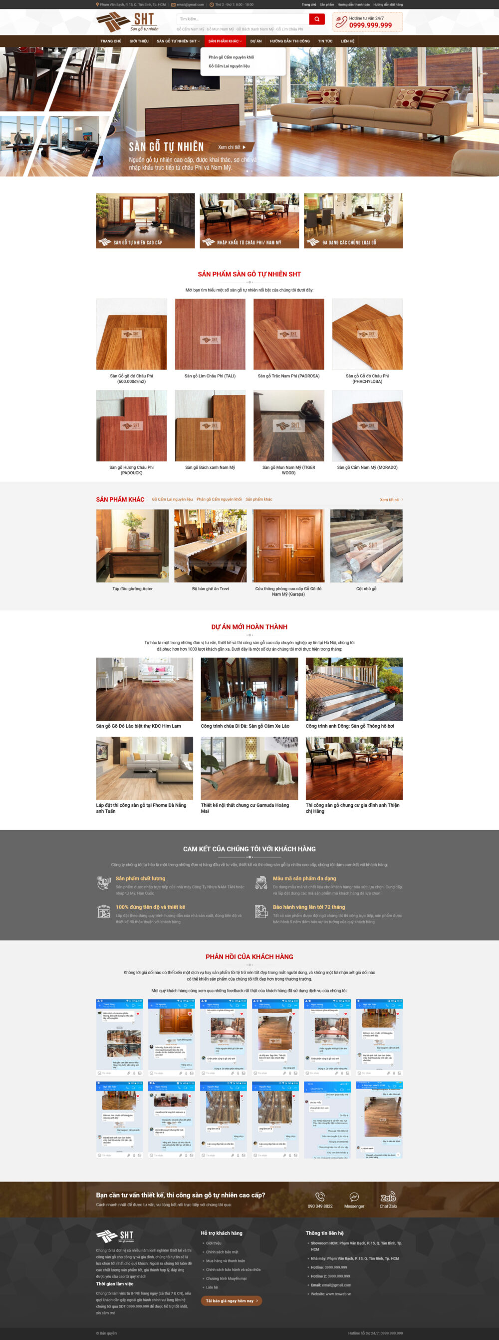 Website Sàn Gỗ