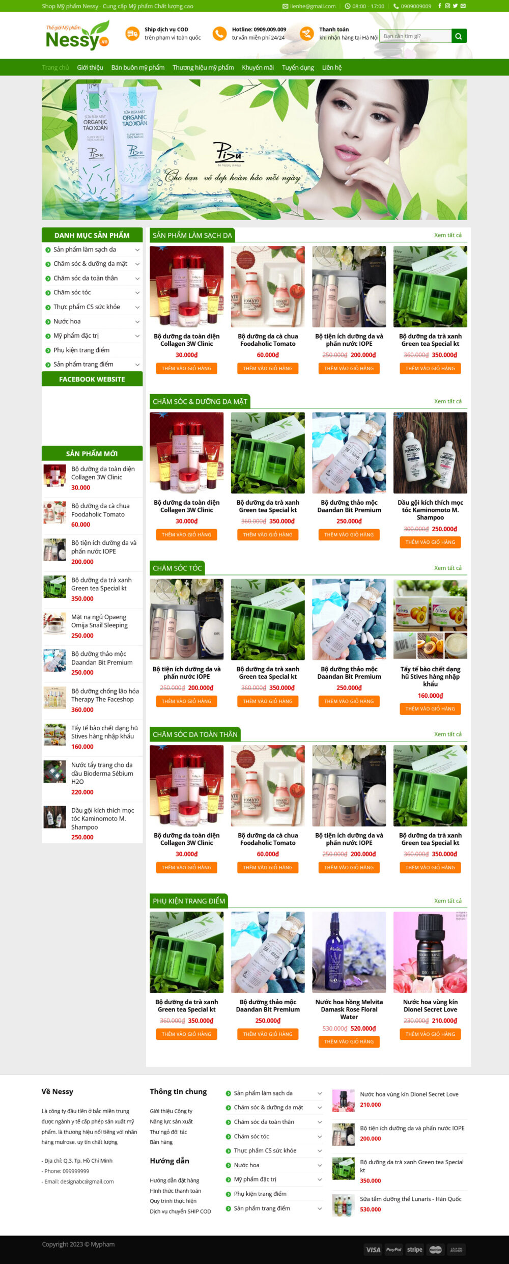 Website Mỹ Phẩm 2