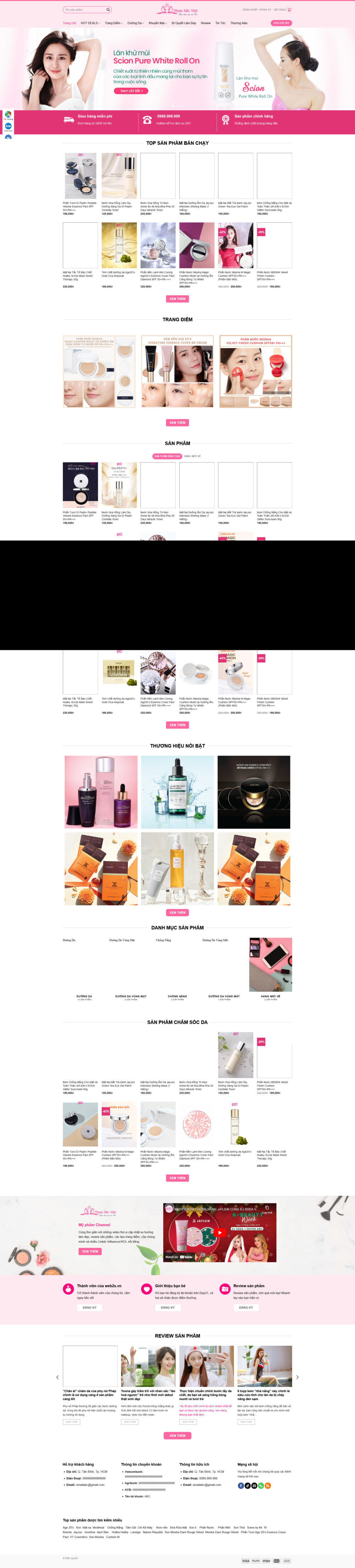 Website Mỹ Phẩm 5
