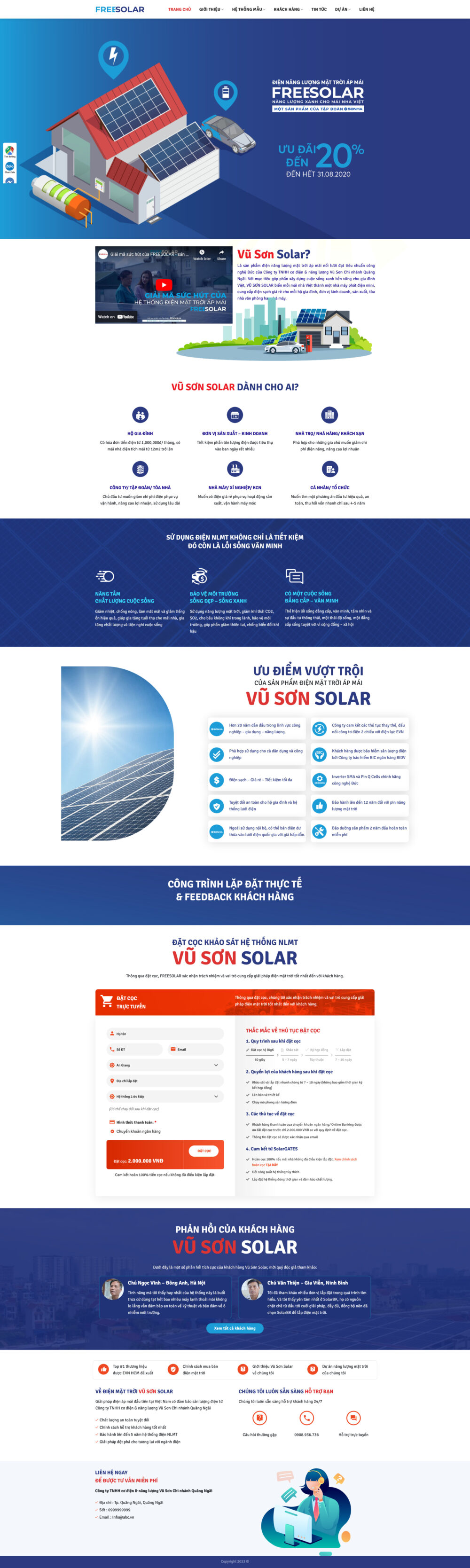 Website Điện Năng Lượng Mặt Trời
