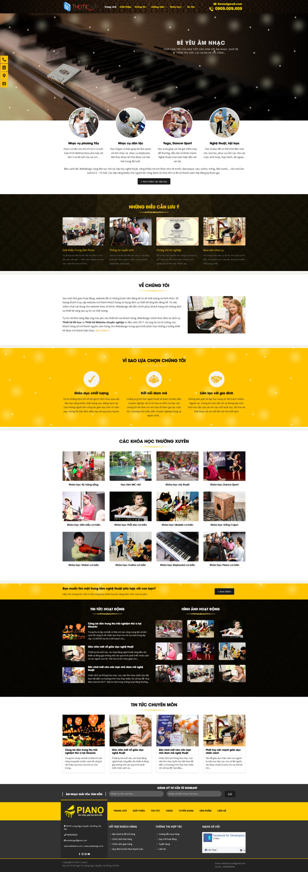 Website Piano Center