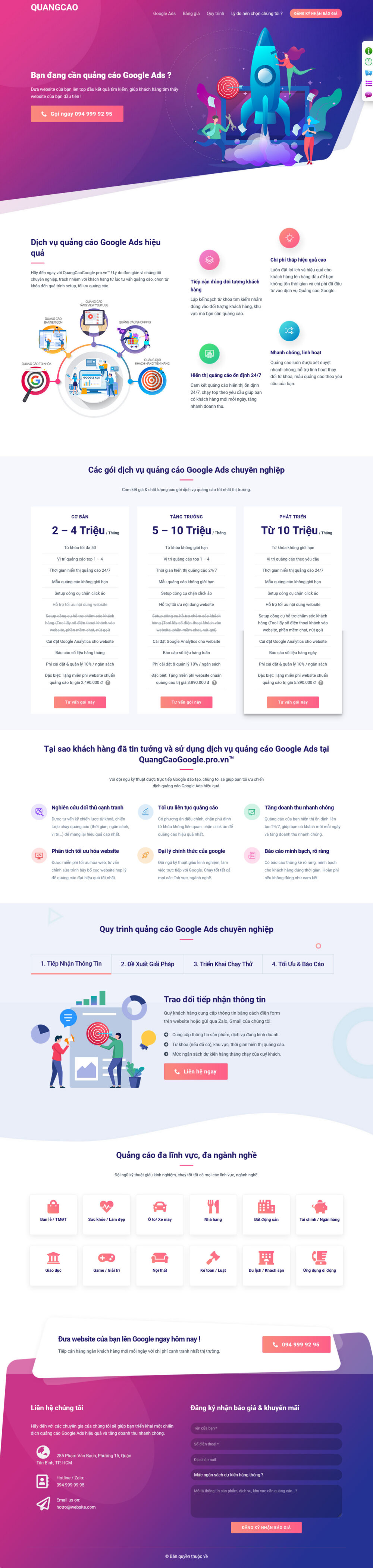 Website Dịch Vụ Chạy Quảng Cáo