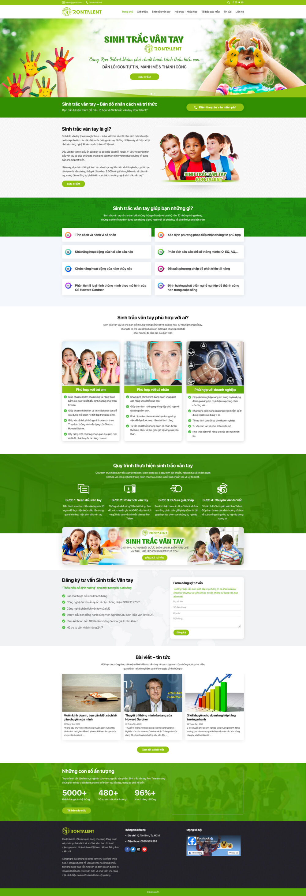 Website Sinh Trắc Vân Tay