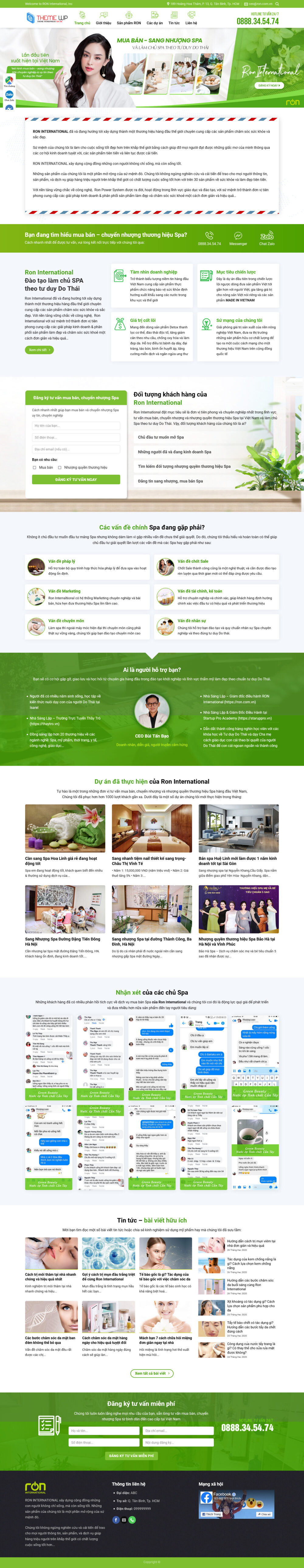 Website Spa Mẫu 7