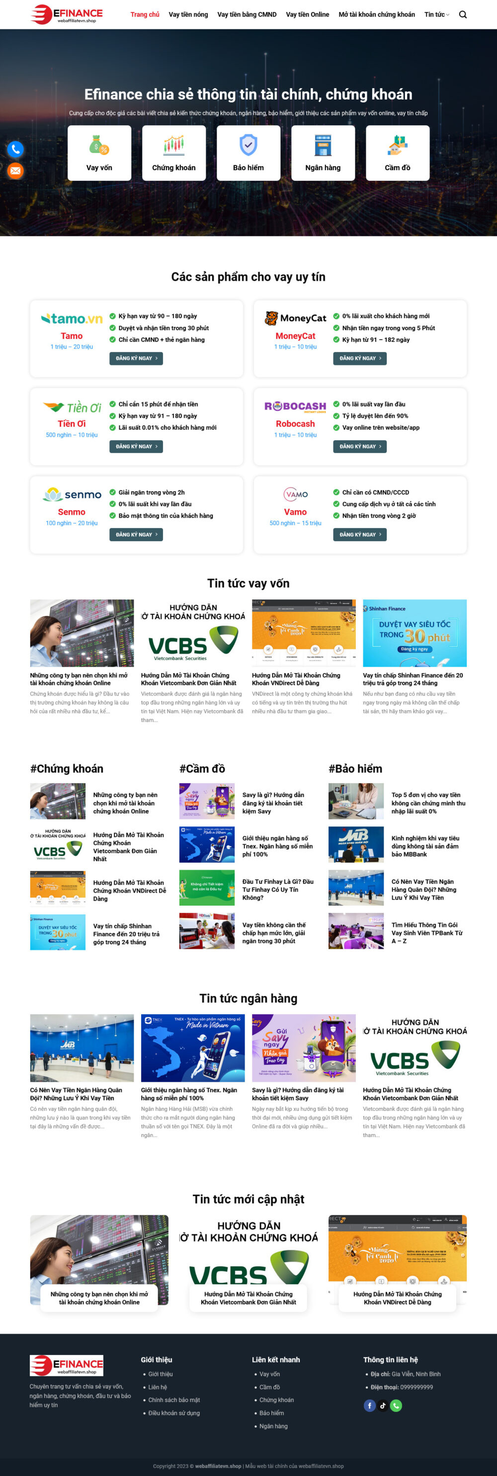Website Vay Vốn