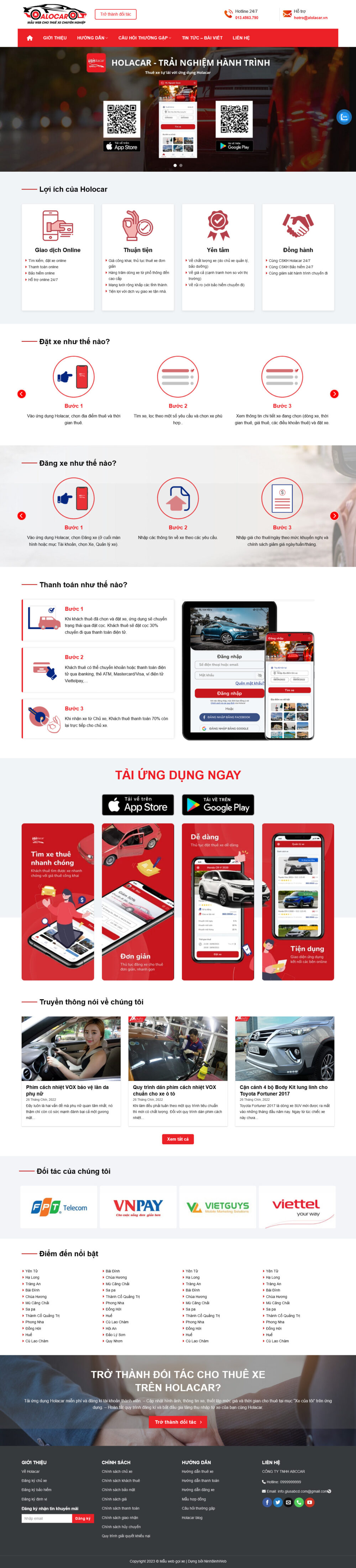 Website Thuê Xe