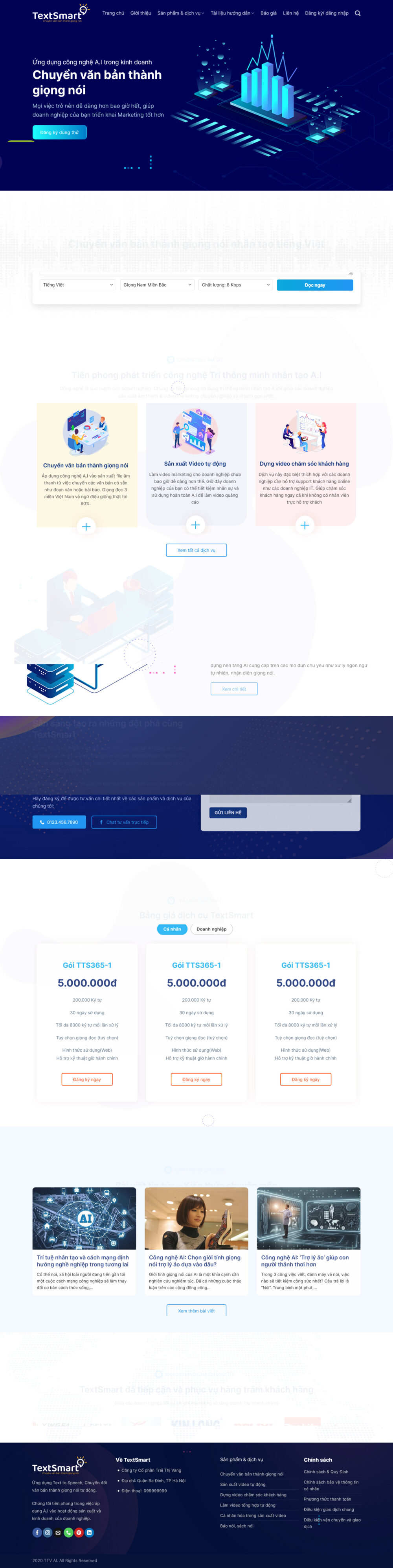 Website Ứng Dụng Công Nghệ AI