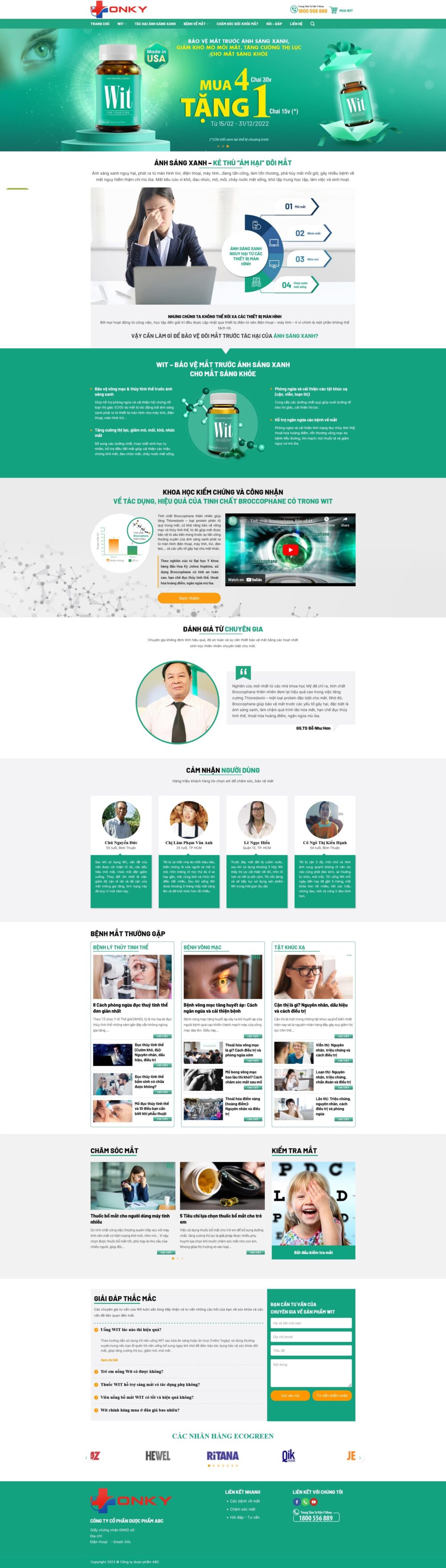 Website Thuốc Bảo Vệ Mắt