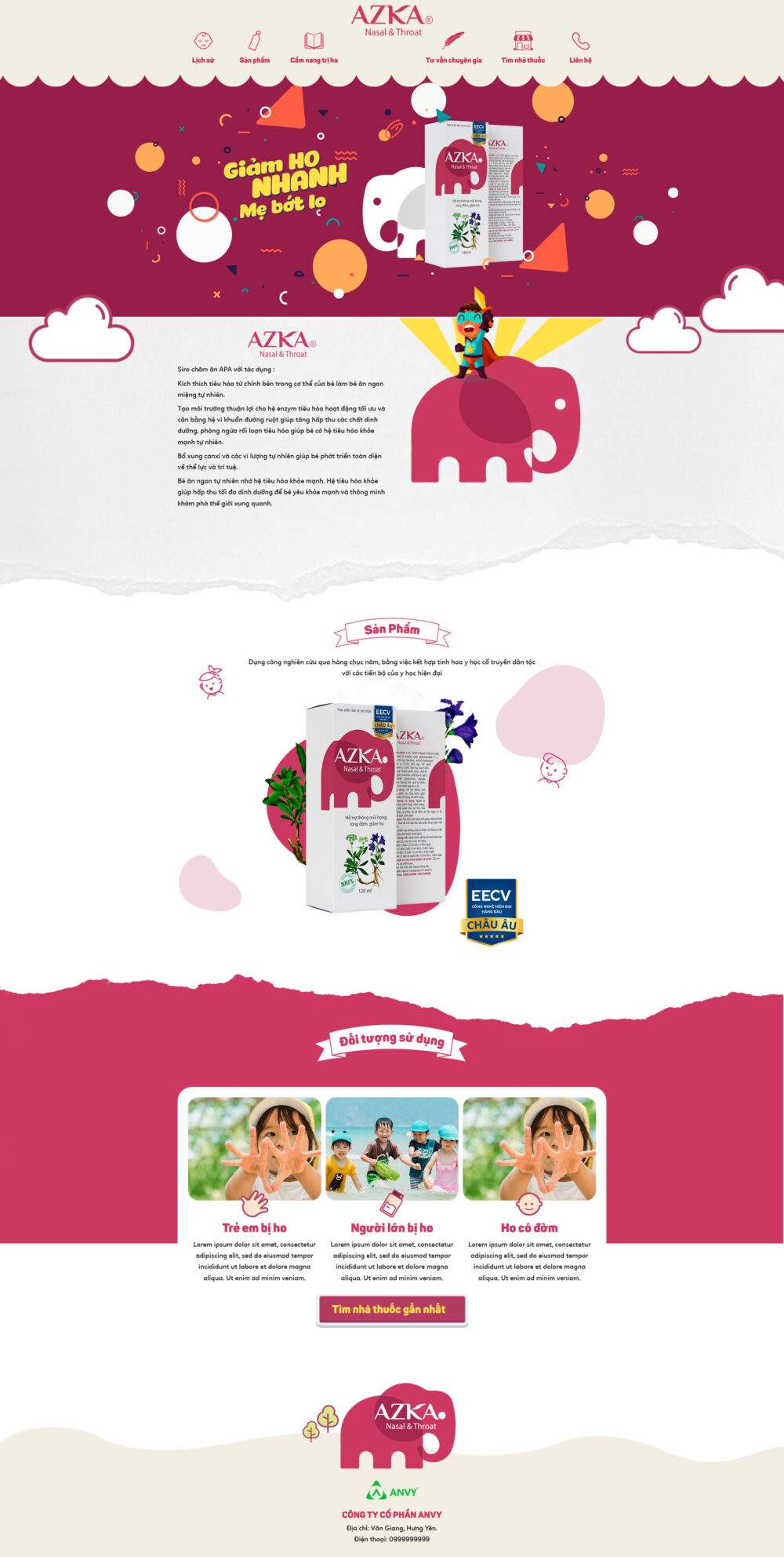 Website Siro Trị Ho