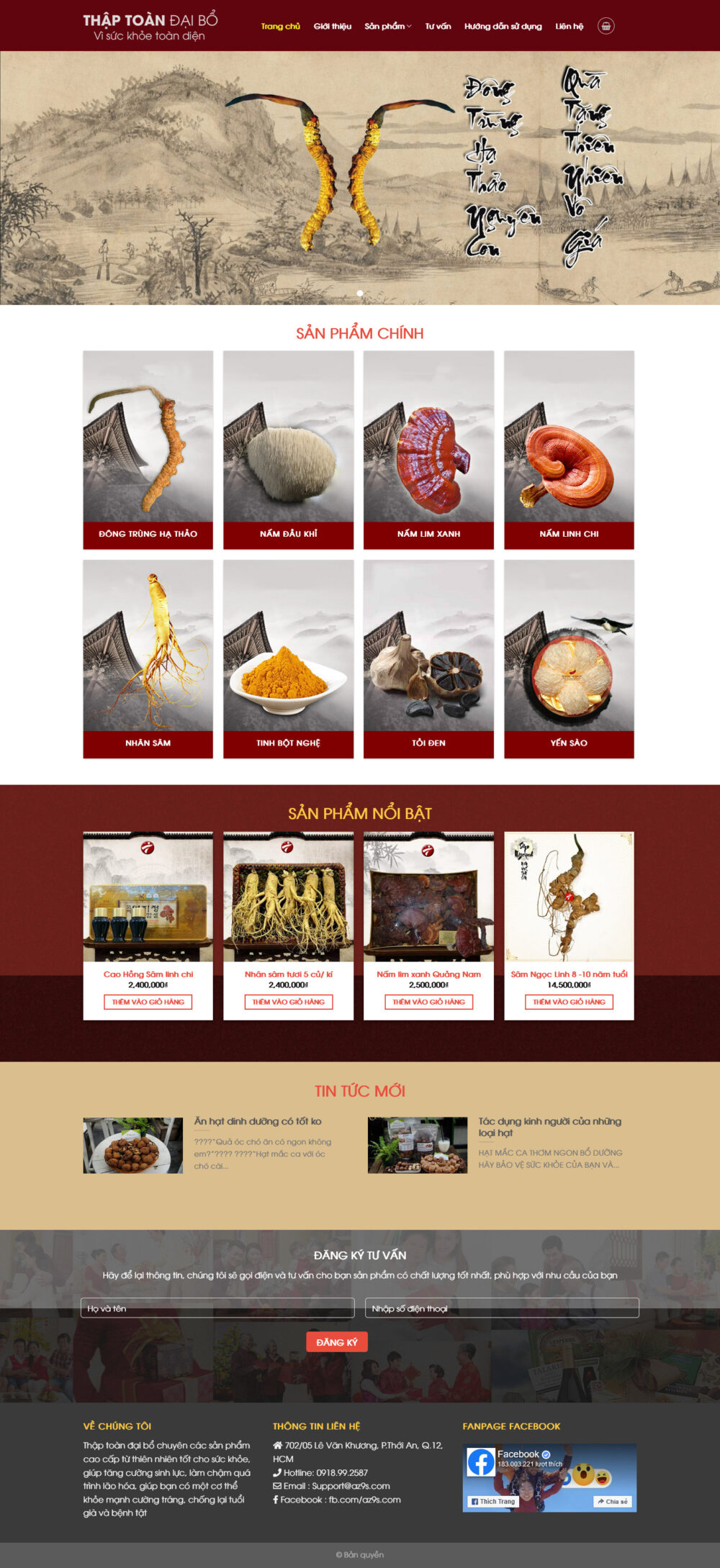 Website Chuyên Thảo Dược Quí