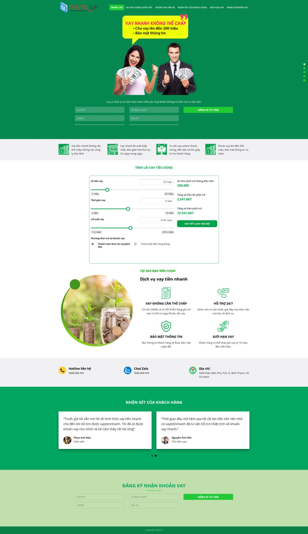 Landing Page Vay Tiền Nhanh