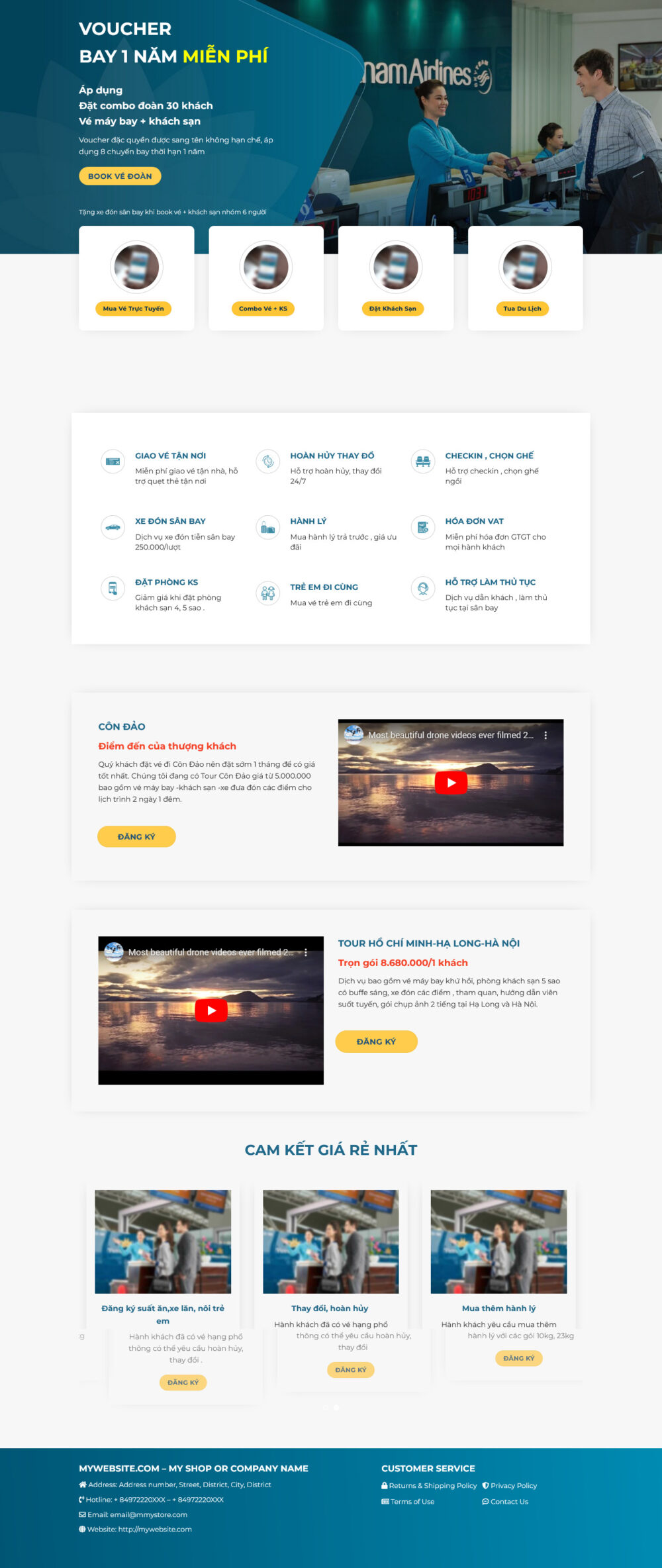 Landing Page Vé Máy Bay Giá Rẻ
