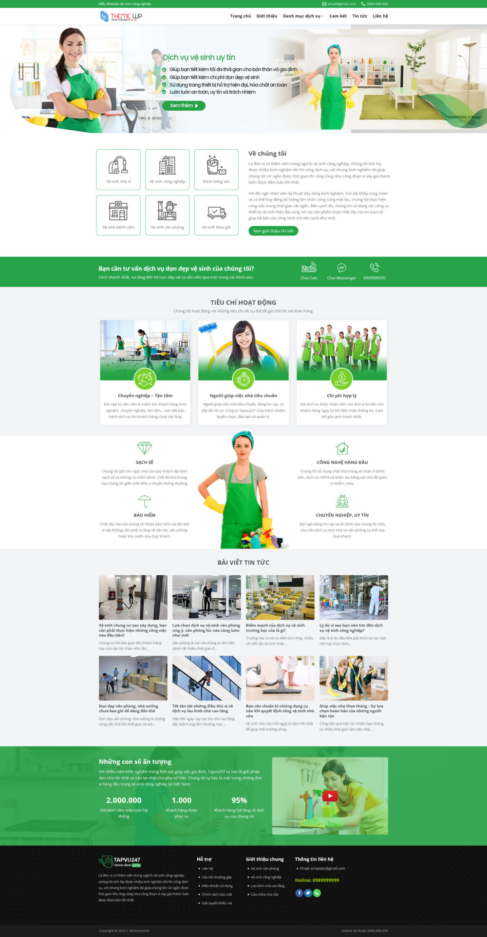 Website Vệ Sinh