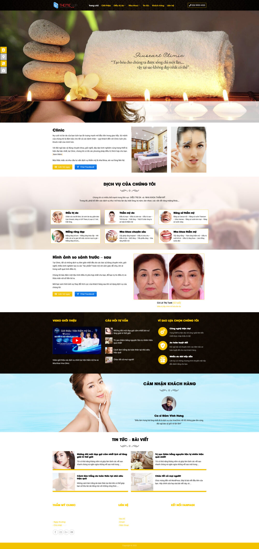 Website Thẩm Mỹ Clinic