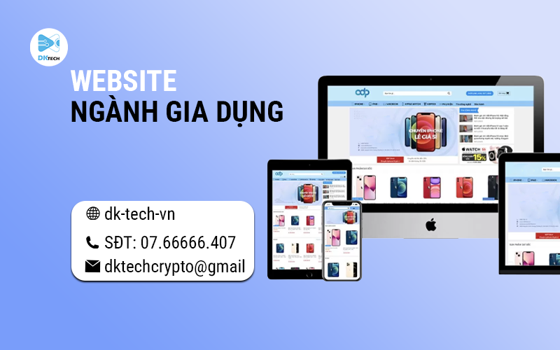 Mẫu website ngành Gia Dụng