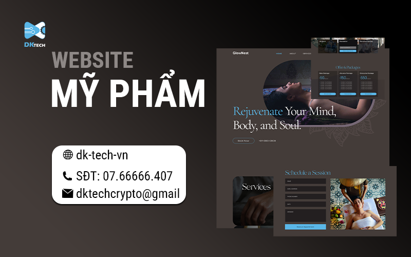 Mẫu website mỹ phẩm