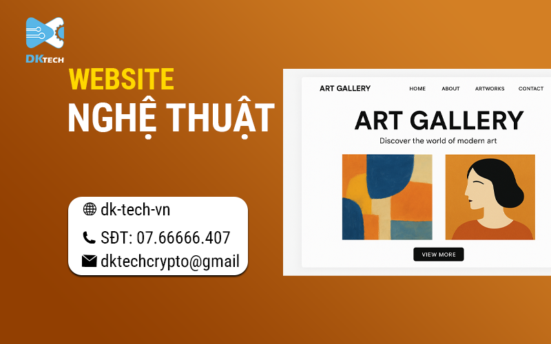 Mẫu Website Nghệ Thuật