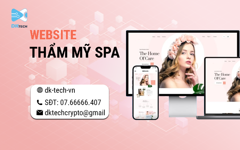 Mẫu website thẩm mỹ spa