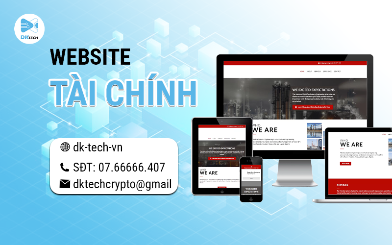 Mẫu website tài chính