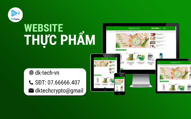 Mẫu website ngành thực phẩm