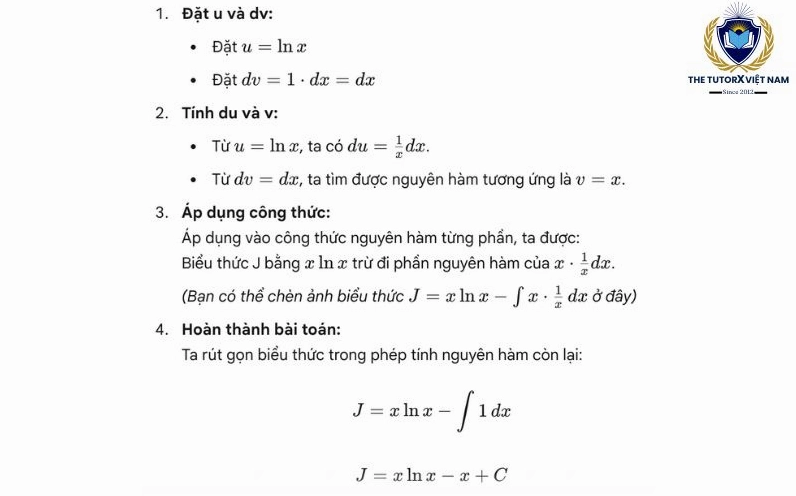 Áp Dụng Công Thức Nguyên Hàm u Giải Bài Tập