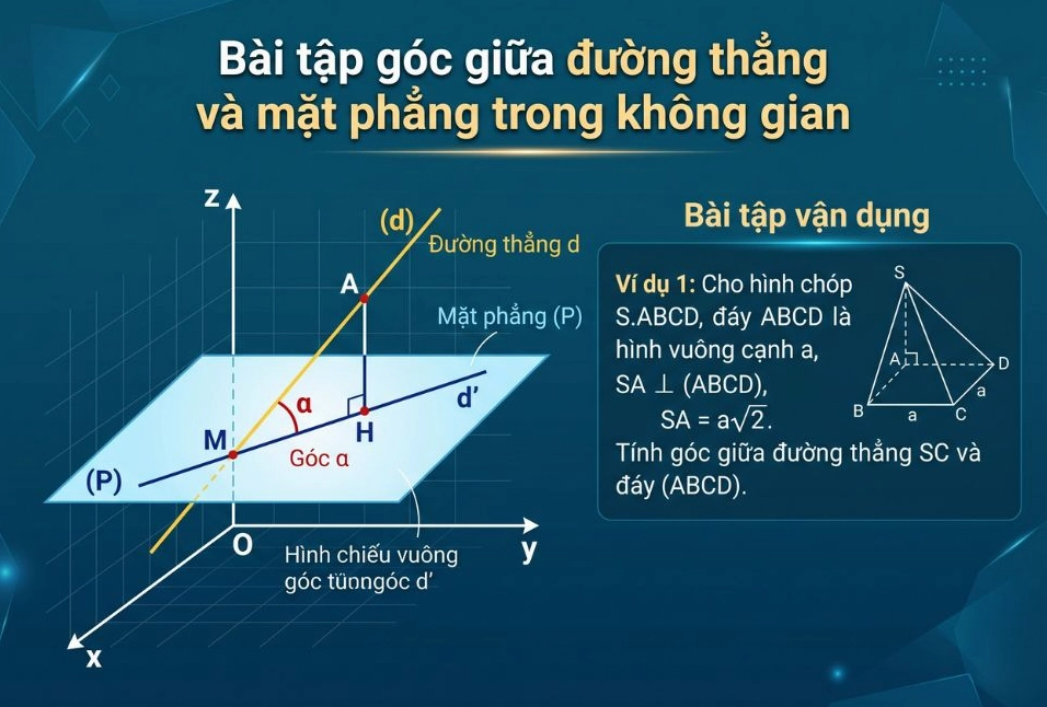 Bài tập đường thẳng và mặt phẳng trong không gian