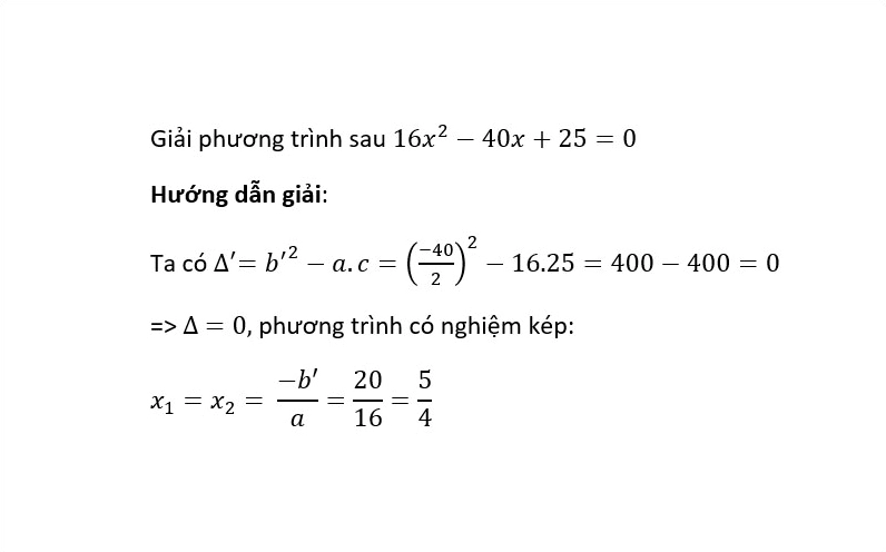 Biện luận nghiệm phương trình bậc hai qua Delta phẩy