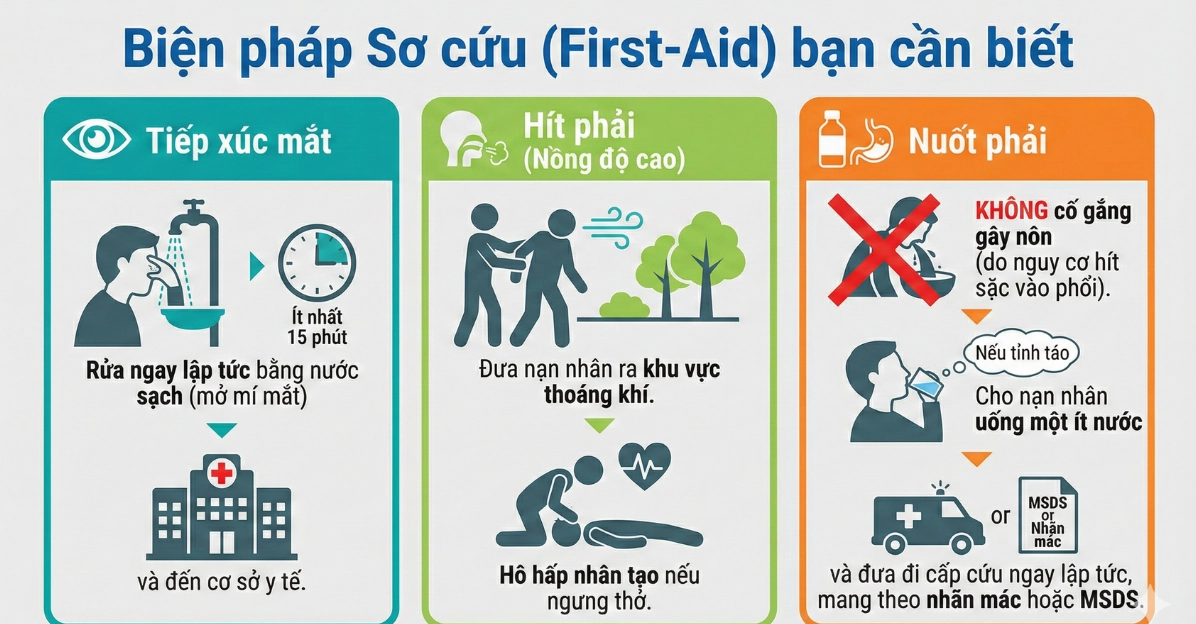 Biện pháp sơ cứu khi ngộ độc IPA