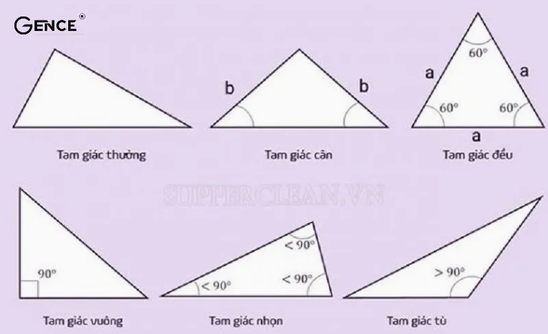 Các loại hình tam giác